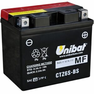 AKUMULATOR TZ6S 12V-5Ah D+ /UNIBAT 964390 CTZ6S-BS