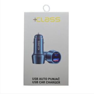 USB PUNJAČ 12V 2 IZLAZA TIP A + TIP C 3,0 BRZI 971
